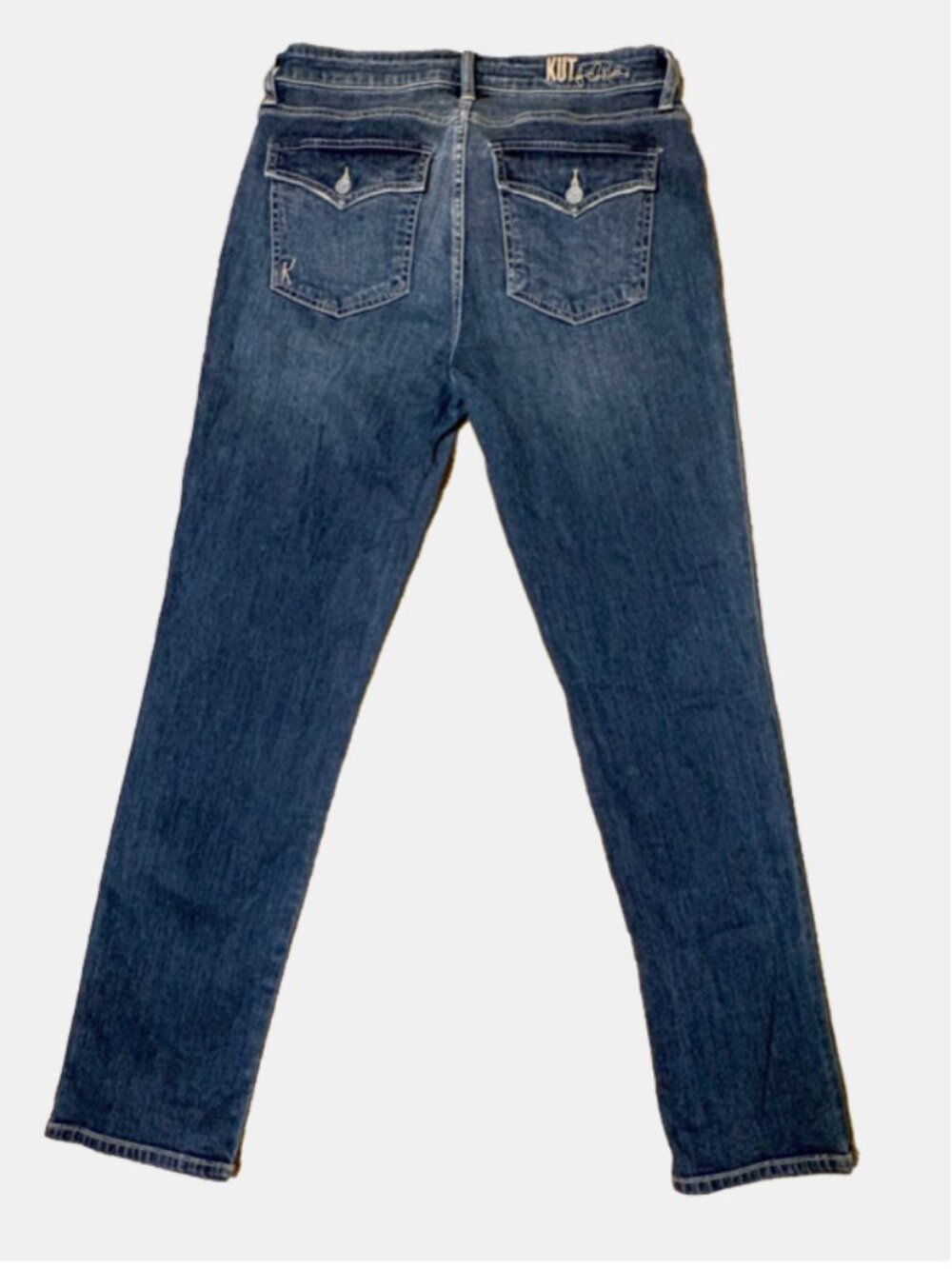 Kut from The Kloth womens jeans size 6 Katy boyfriend mid rise dark wash stretch - Picture 11 of 11